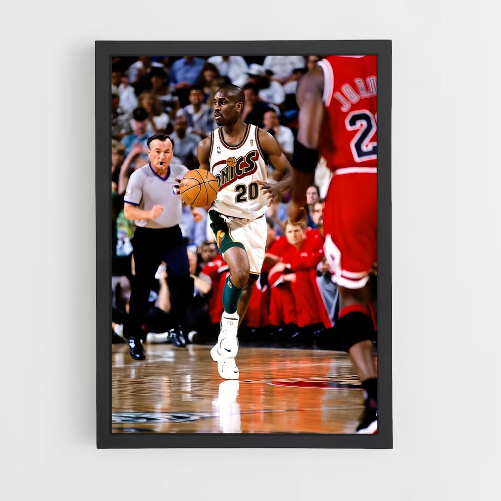 Poster Fast Break Gary – affiche Basketball (vue 2)